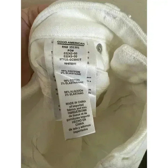 Good American Good Curve Straight Jeans White011 Size 2 - Picture 11 of 12